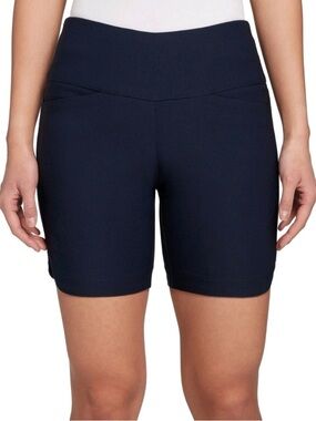 Lady Hagen Navy 7” inseam Tummy Control Pull on Short